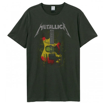 Front - Amplified Unisex Adult Frankenstein Guitar Metallica Vintage T-Shirt