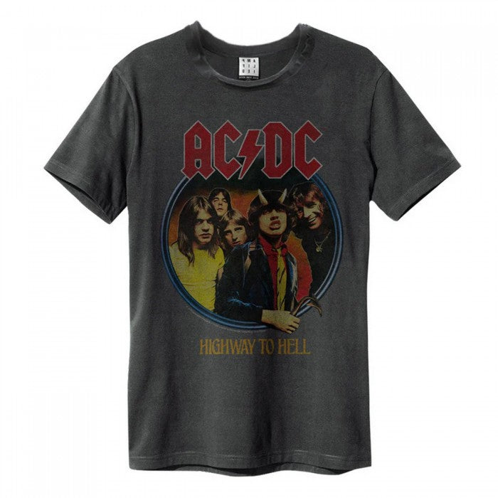 Front - Amplified Unisex Adult Highway To Hell AC/DC Vintage T-Shirt