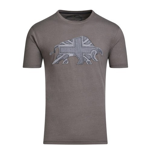 Front - Raging Bull Mens Union Jack Logo T-Shirt
