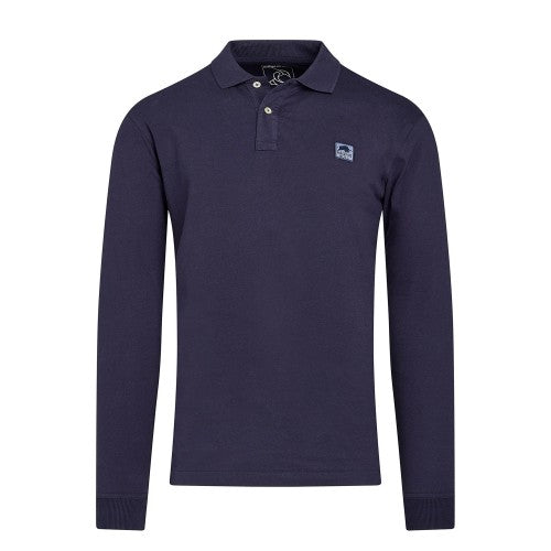 Front - Raging Bull Mens Jersey Classic Long-Sleeved Polo Shirt