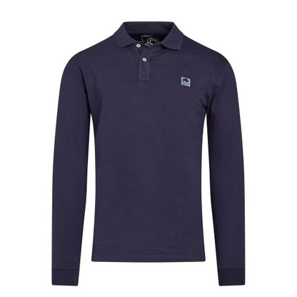Front - Raging Bull Mens Jersey Classic Long-Sleeved Polo Shirt