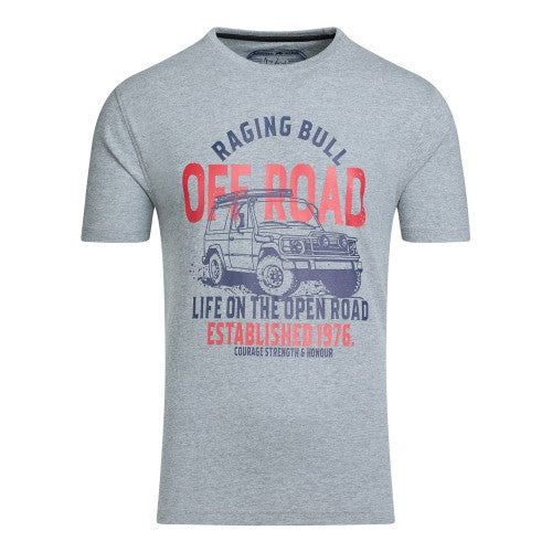 Front - Raging Bull Mens Off Road T-Shirt