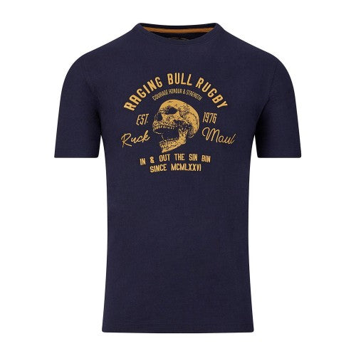 Front - Raging Bull Mens Skull T-Shirt