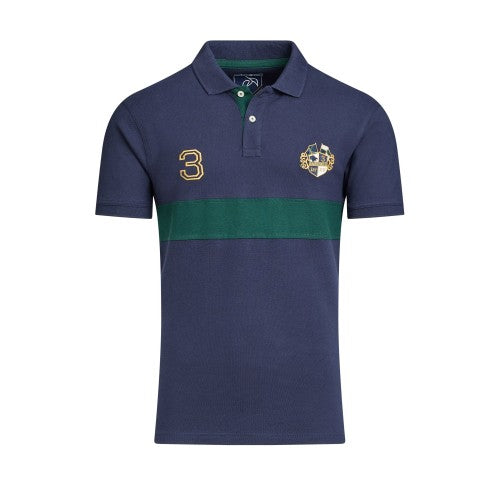 Front - Raging Bull Mens Pique Cut and Sew Panel Polo Shirt