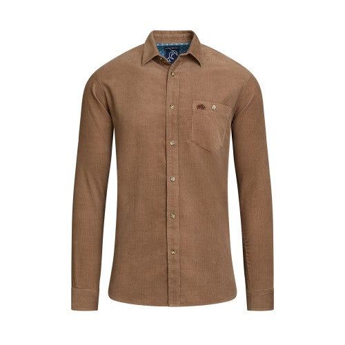 Front - Raging Bull Mens Corduroy Long-Sleeved Shirt