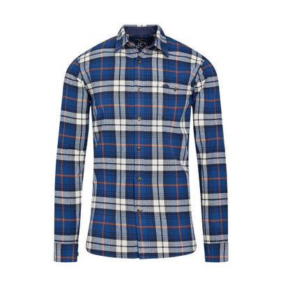 Front - Raging Bull Mens Plaid Brushed Cotton Long-Sleeved Shirt