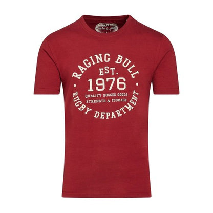 Front - Raging Bull Mens Rugby Department T-Shirt