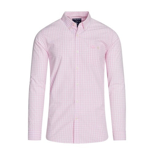 Front - Raging Bull Mens Gingham Classic Long-Sleeved Shirt