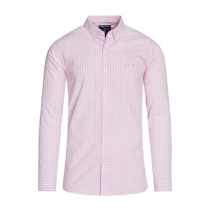 Front - Raging Bull Mens Gingham Classic Long-Sleeved Shirt