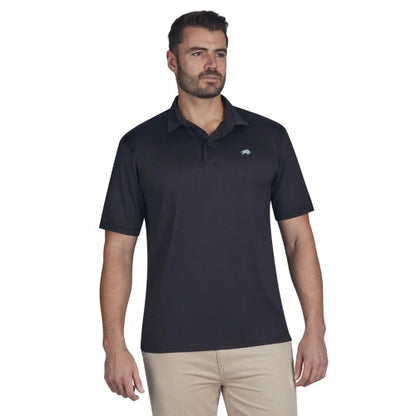Front - Raging Bull Mens Golf Tech Polo Shirt