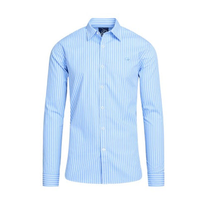 Front - Raging Bull Mens Classic Stripe Long-Sleeved Shirt