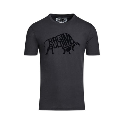 Front - Raging Bull Mens Flock Bull T-Shirt