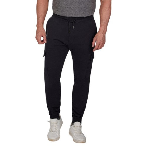 Front - Raging Bull Mens Cuffed Ankle Cargo Jogging Bottoms