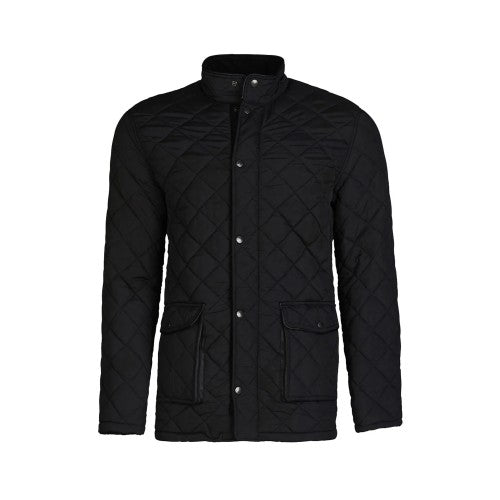 Front - Raging Bull Mens Diamond Quilt Jacket