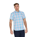 Front - Raging Bull Mens Multi Check Short-Sleeved Shirt