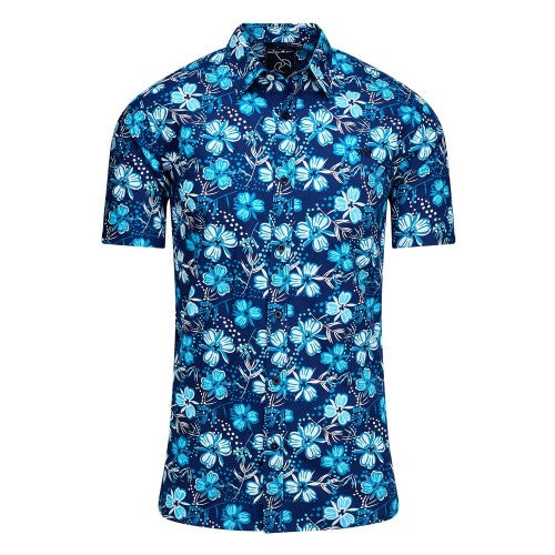 Front - Raging Bull Mens Blossom Short-Sleeved Shirt