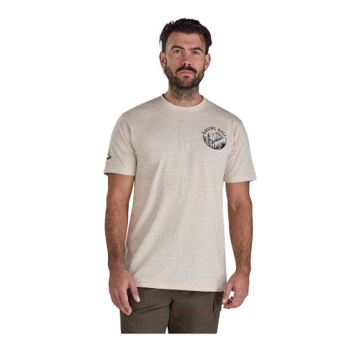Front - Raging Bull Mens Mountain Back Print T-Shirt