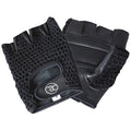 Front - Fitness Mad Unisex Adult Leather Fingerless Gloves