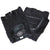 Front - Fitness Mad Unisex Adult Leather Fingerless Gloves