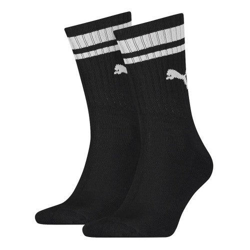 Front - Puma Unisex Adult Heritage Stripe Crew Socks (Pack of 2)