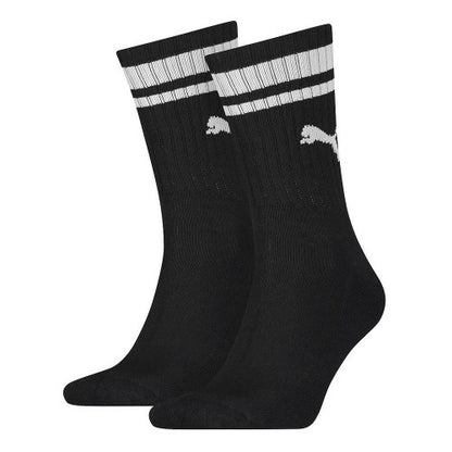 Front - Puma Unisex Adult Heritage Stripe Crew Socks (Pack of 2)