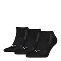 Front - Puma Unisex Adult Cushioned Trainer Socks (Pack Of 3)