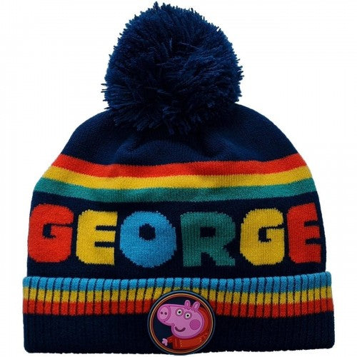 Front - Peppa Pig Childrens/Kids George Pig Hat And Gloves Set