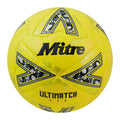 Fluorescent Yellow-Yellow Gold - Front - Mitre Ultimatch Evo Football