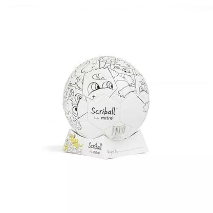 White-Black - Lifestyle - Mitre Scriball Customisable Handball