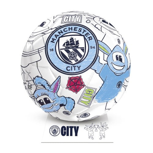 Front - Manchester City FC Colour In Mini Football