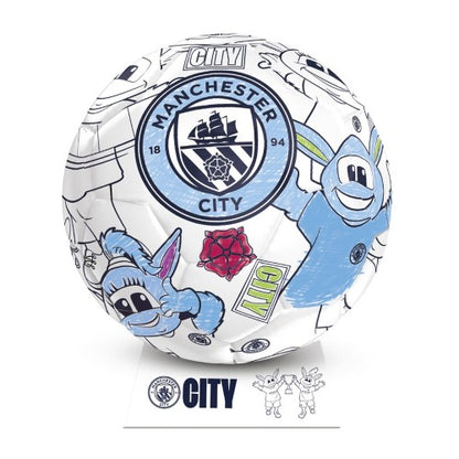 Front - Manchester City FC Colour In Mini Football