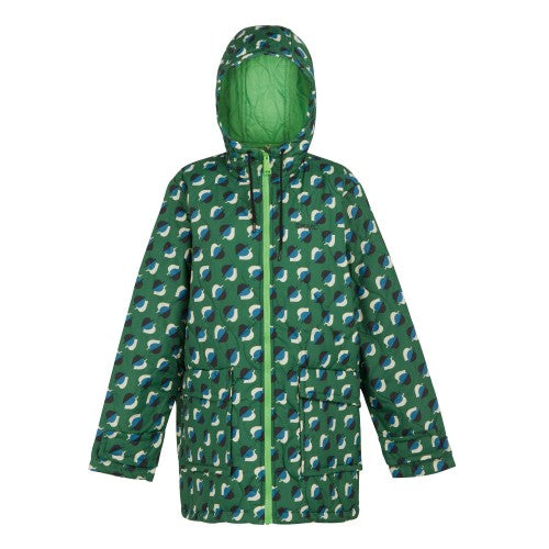 Front - Regatta Womens/Ladies Orla Kiely Elm Leaf Quilted Mid Length Jacket