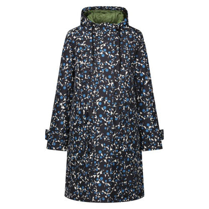 Front - Regatta Womens/Ladies Orla Kiely Berry Bubble Longline Waterproof Jacket