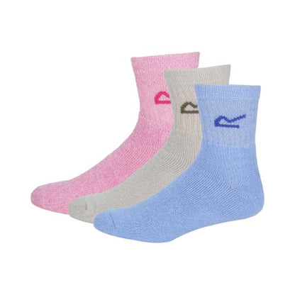 Front - Regatta Great Outdoors Womens/Ladies Marl Effect Socks (3 Pack)