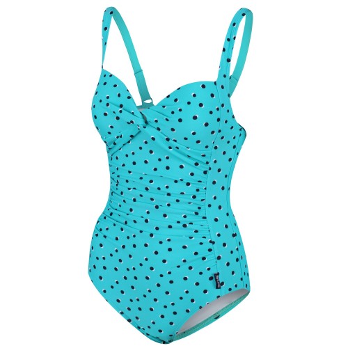 Front - Regatta Womens/Ladies Sakari Patterned One Piece Swimsuit