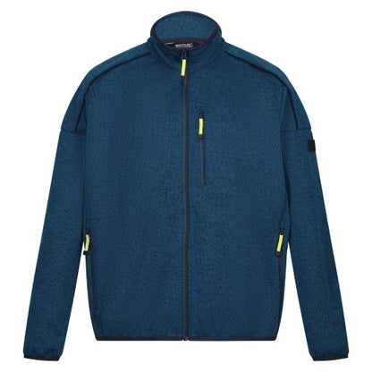 Front - Regatta Mens Kassam Marl Full Zip Fleece Jacket