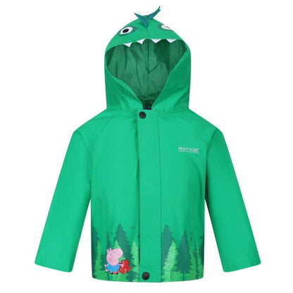 Front - Regatta Childrens/Kids Dinosaur Waterproof Jacket