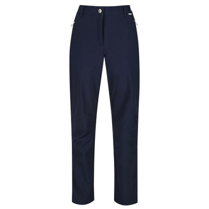 Front - Regatta Great Outdoors Womens/Ladies Geo Softshell II Regular Leg Trousers