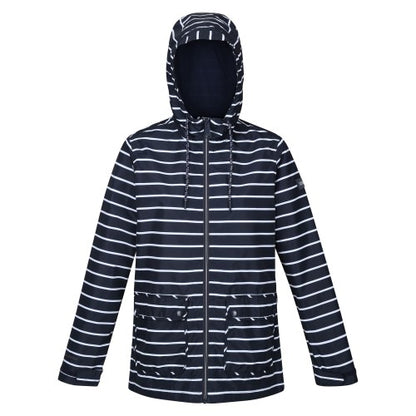 Front - Regatta Womens/Ladies Bayletta Striped Waterproof Jacket