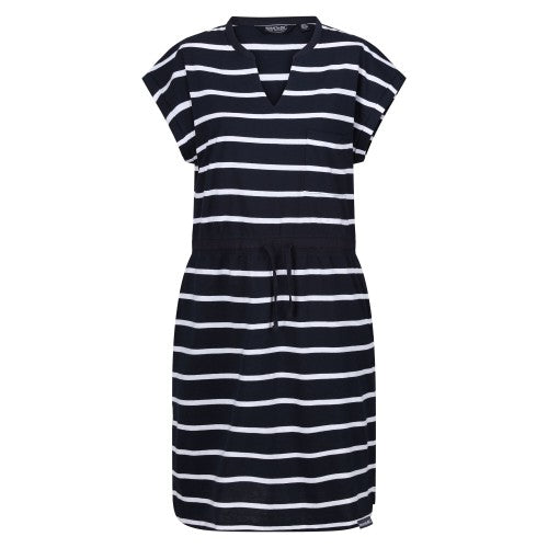 Front - Regatta Womens/Ladies Bayletta Striped Midi Dress