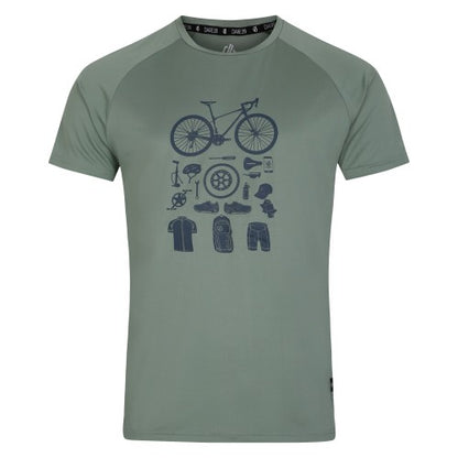 Front - Dare 2B Mens Tech Cycle T-Shirt