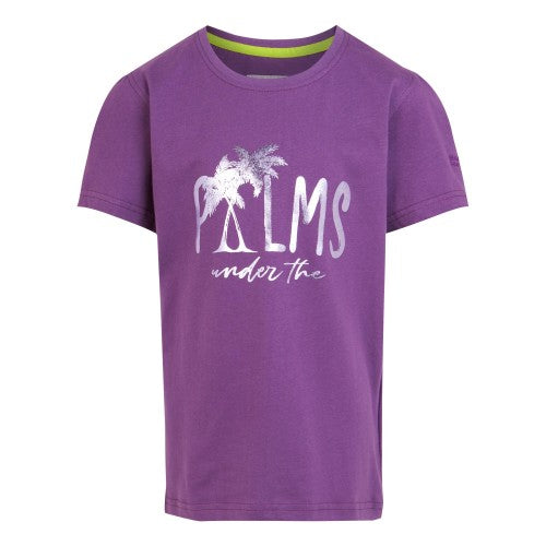 Front - Regatta Childrens/Kids Bosley VII Palm Tree T-Shirt