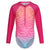 Front - Regatta Childrens/Kids Ombre Long-Sleeved One Piece Swimsuit