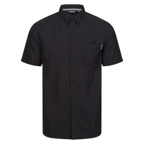 Front - Regatta Mens Mindano VIII Patterned Short-Sleeved Shirt