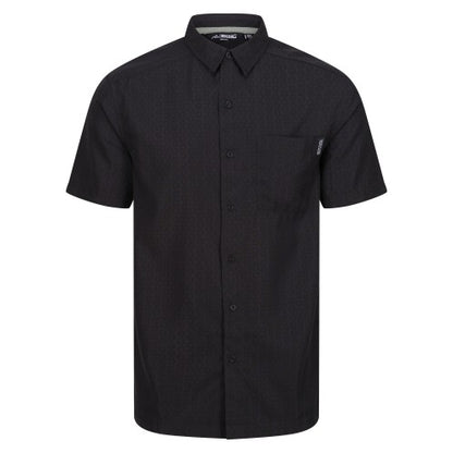 Front - Regatta Mens Mindano VIII Patterned Short-Sleeved Shirt