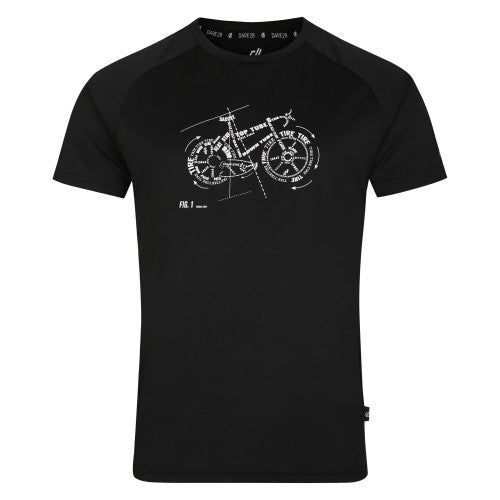 Front - Dare 2B Mens Tech Bicycle T-Shirt