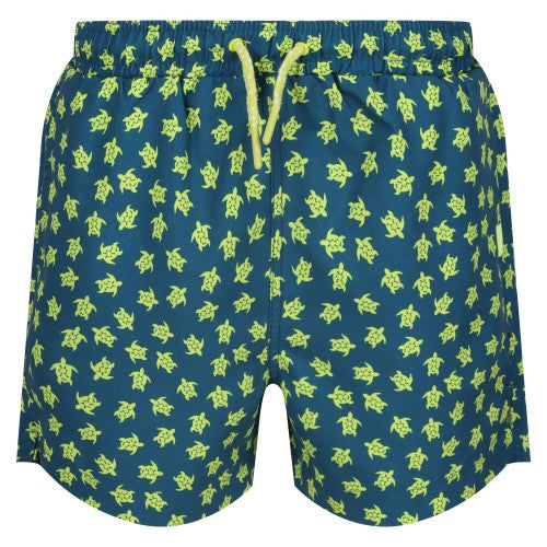 Front - Regatta Boys Skander III Turtle Swim Shorts