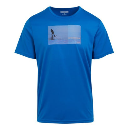 Front - Regatta Mens Fingal Slogan III Reite Die Wellen T-Shirt
