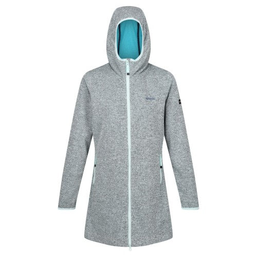 Front - Regatta Womens/Ladies Bloomfield Marl Longline Fleece Jacket