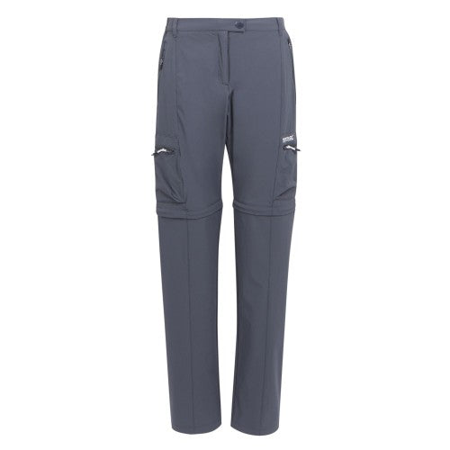 Front - Regatta Womens/Ladies Travel Light Packaway Trousers